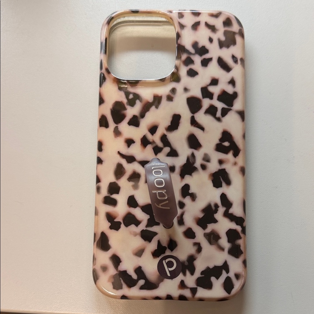 Loopy Case Spotted Design Phone Case - Black and Cream